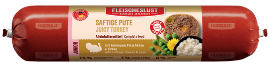 Saftige Pute mit körnigem Frischkäse & Erbse für Junioren